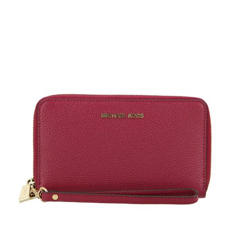 michael kors dark cherry wallet|Michael Kors black wallet women's.